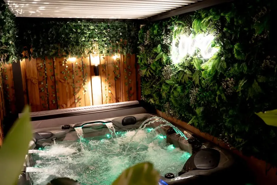 Jacuzzi, ambiance lumineuse